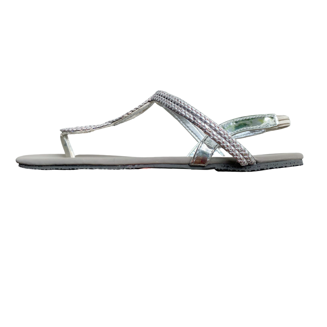 Silver Octa sling-back Sandals – GABRIELLASPICK.COM