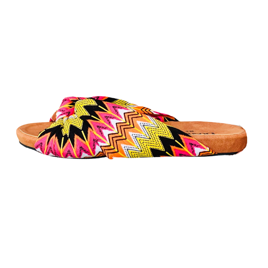 Yellow Textile Footbed Sandals – GABRIELLASPICK.COM