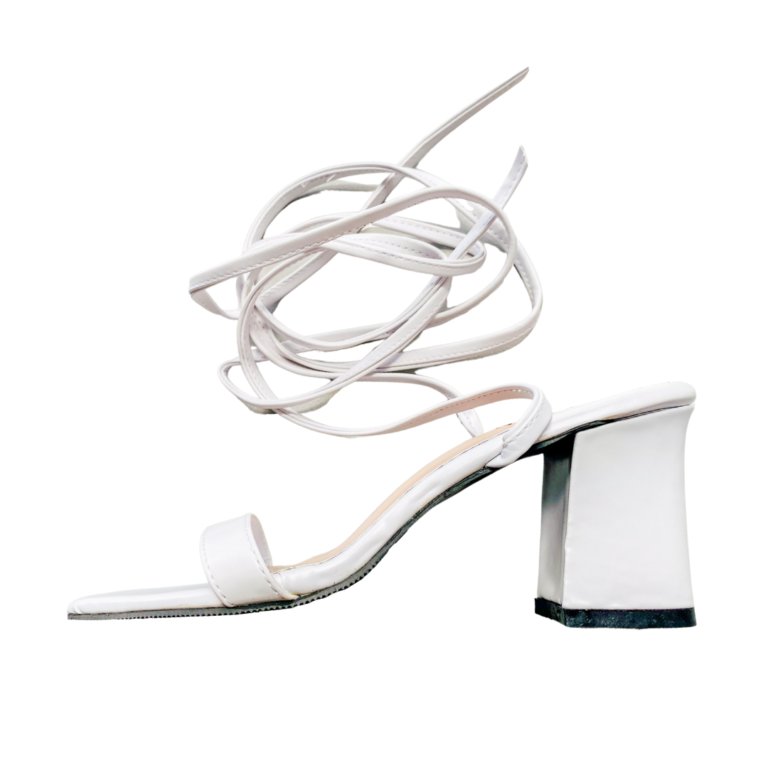 White Square Toe Tie Up Heels Gabriellaspick Com