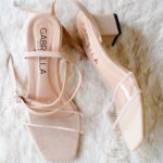 Nude Transparent strap Heel
