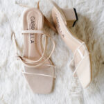 Nude Transparent strap Heel