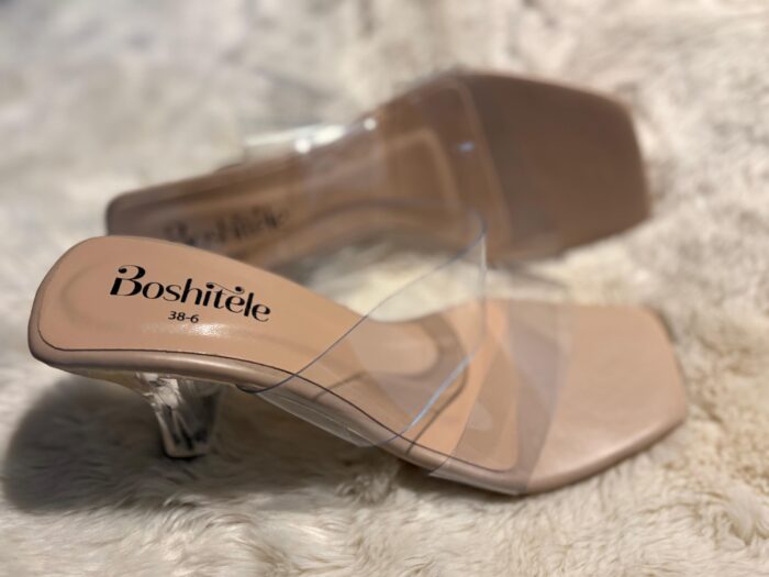 Clear Strap Glass Heel - Image 1