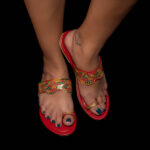 Toe-Ring Red Sandals