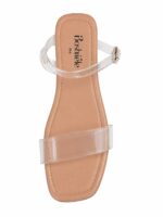 Back Cross Transparent Sandals