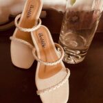 Ivory Bloom Flat Sandals