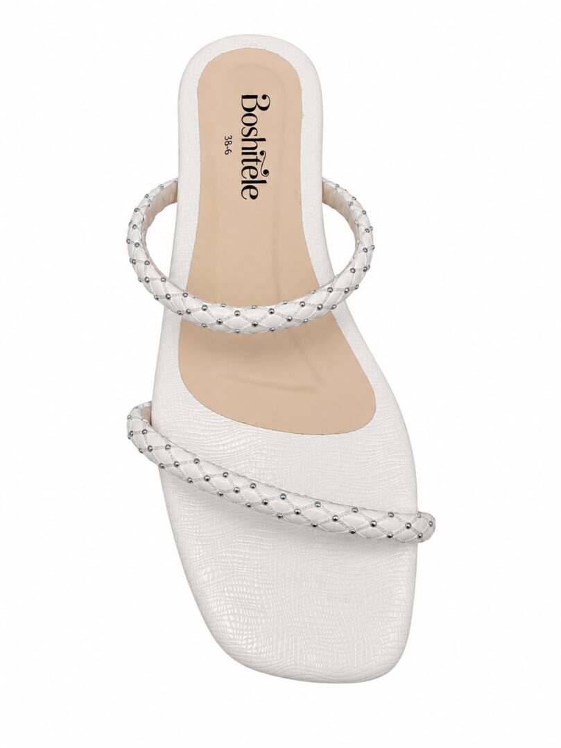 WhatsApp Image 2026-06-05 at 10.47.45 (1) Ivory Bloom Flat Sandals - Image 1