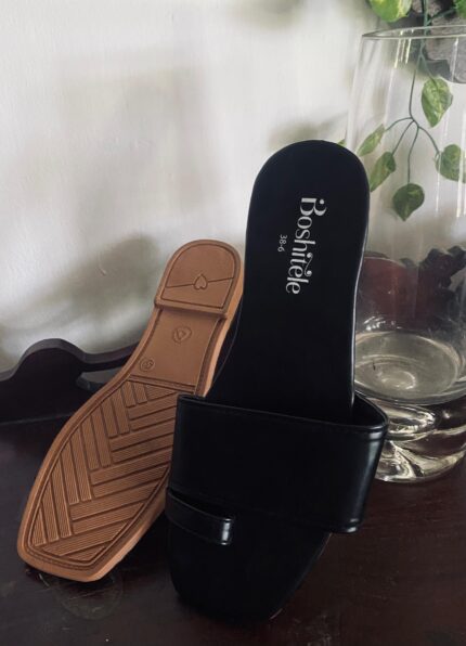 Black Strap Slipper