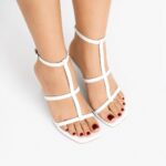 Bella White Heel