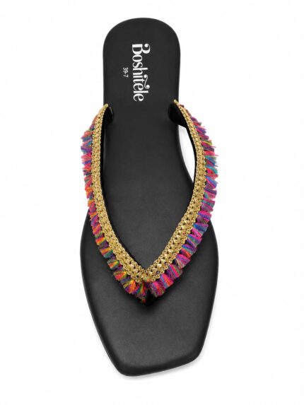 Rainbow Tassel Flat