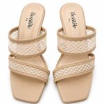 Mocha Mesh High Heel