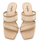 Mocha Mesh High Heel