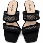 Midnight Mesh High Heel