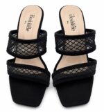 Midnight Mesh High Heel