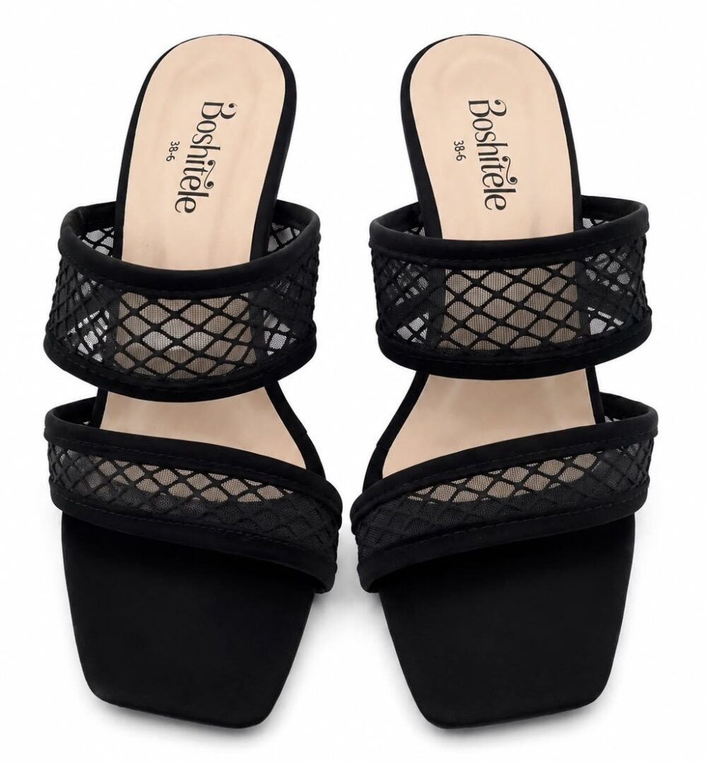 WhatsApp Image 2026-07-10 at 09.40.15 Midnight Mesh High Heel - Image 1